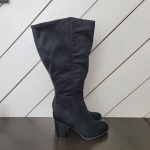 NEW Style & Co Addyy Womens 8.5 High Boots Wide Calf Textile Upper 6CT